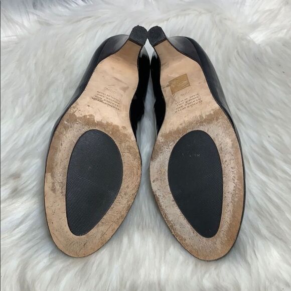 AnyiLu Black‎ Patent Leather Heels Size 38.5/8.5 - Picture 6 of 6